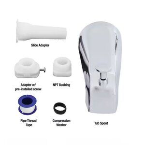 3 in. Universal Tub Spout with Handheld Shower Fitting